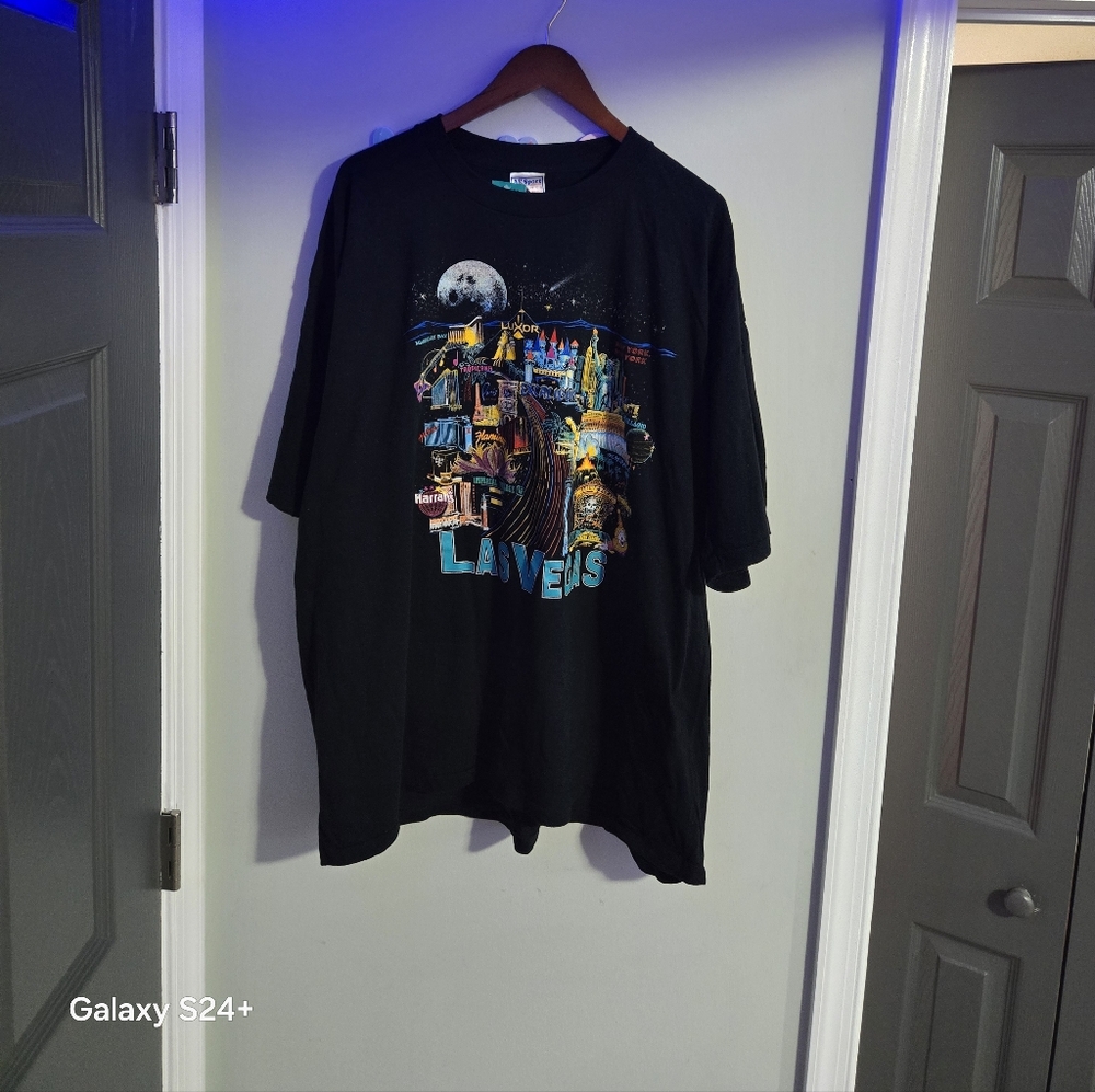 Vintage 90s Y2K All Sport Las Vegas Single Stitch T-Shirt Size XXL Black